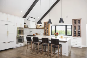 modern kitchen remodel with light cabinets an minimalist design