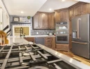 custom kitchen remodel with premium range