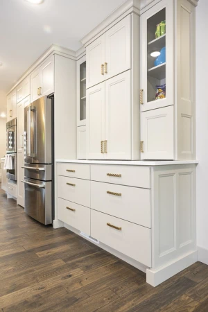 custom cabinetry installed in kitchen remodel project