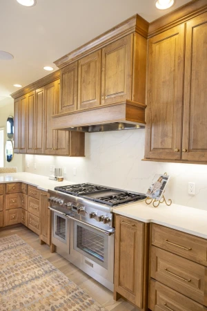 kitchen renovation project featuring custom cabinetry