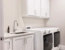 laundry room remodel with utility sink