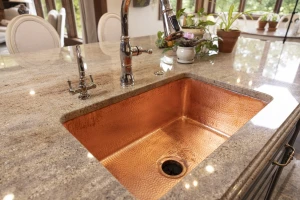 custom copper inlay sink