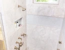 bathroom remodel with rainfall shower head