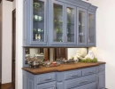 custom cabinetry with glass china display