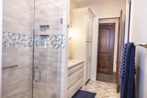 custom tiled bathroom remodel