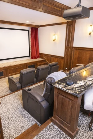 custom designed theater remodel