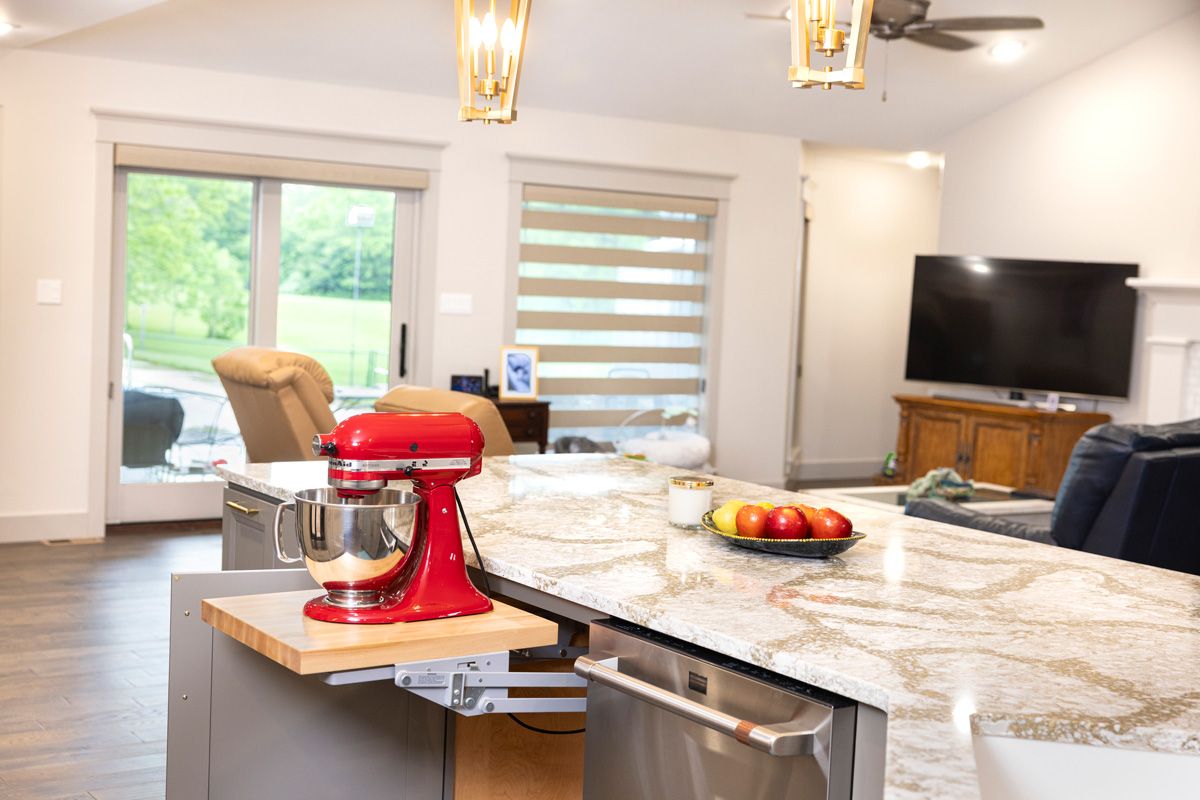 custom kitchen by columbia showcase interior designers